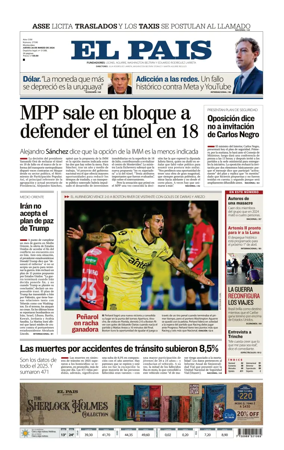 Cover of El Pais (Uruguay)