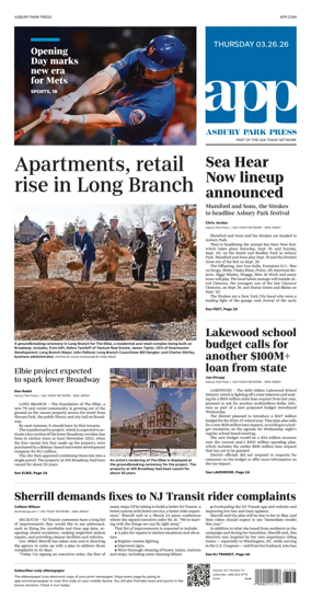 Cover of Asbury Park Press