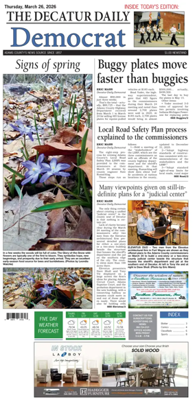 Cover of The Decatur Daily Democrat