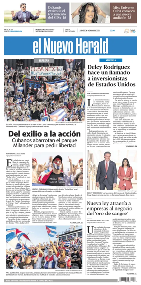 Cover of El Nuevo Herald