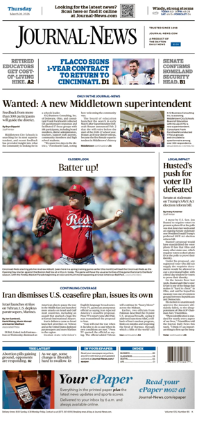 Cover of Hamilton Journal News