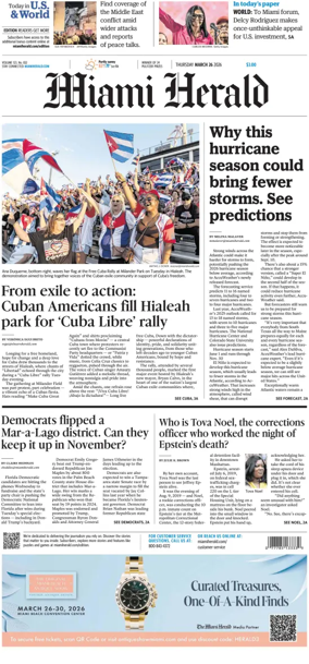 Cover of Miami Herald
