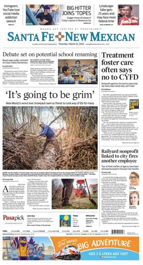 Cover of Santa Fe New Mexican