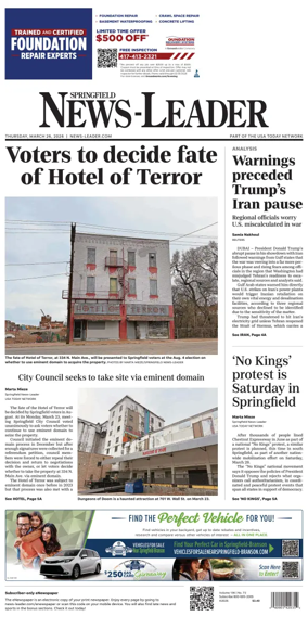 Cover of Springfield News-Leader