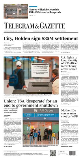 Cover of Telegram & Gazette