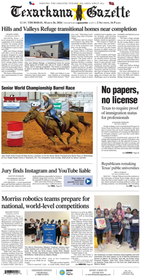 Cover of Texarkana Gazette