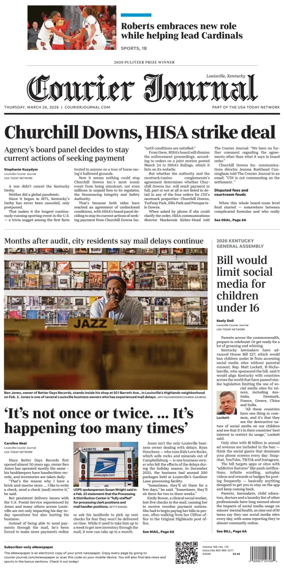 Cover of The Courier-Journal (Louisville)