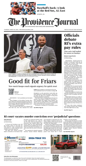 Cover of The Providence Journal