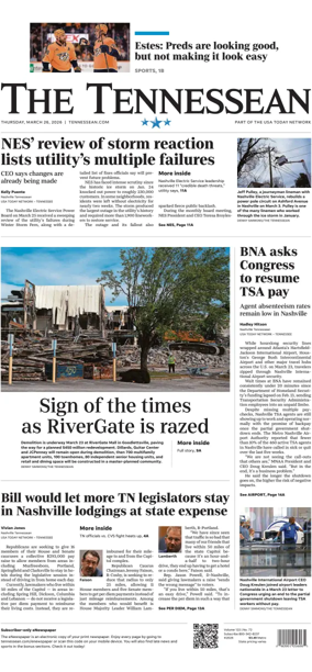 Cover of The Tennessean