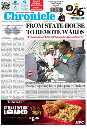 Cover of Chronicle (Zimbabwe)