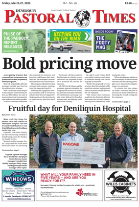 Cover of Deniliquin Pastoral Times