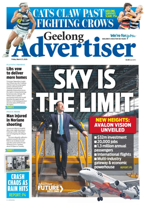 Cover of Geelong Advertiser