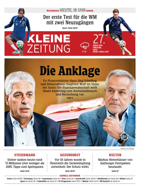Cover of Kleine Zeitung Steiermark
