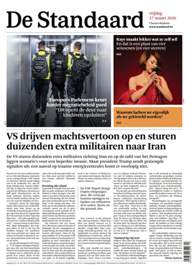 Cover of De Standaard