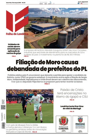 Cover of Folha de Londrina