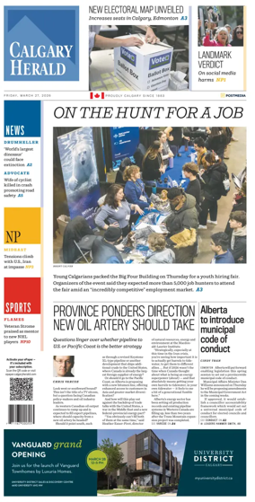Cover of Calgary Herald