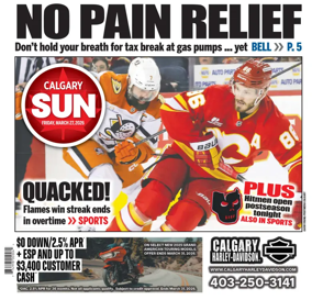 Cover of Calgary Sun