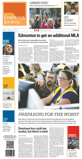 Cover of Edmonton Journal