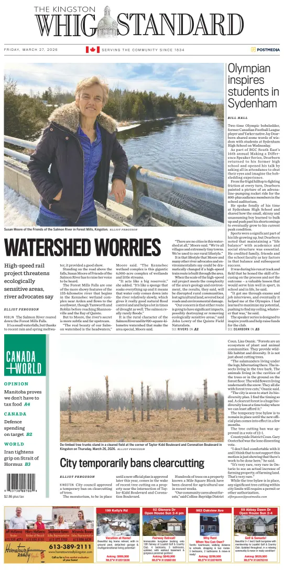 Cover of Kingston Whig-Standard