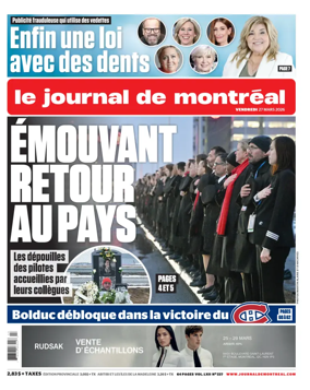 Cover of Le Journal de Montreal