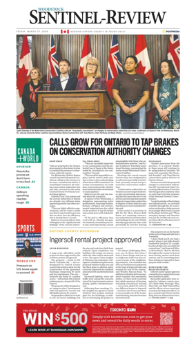 Cover of Sentinel-Review (Woodstock)