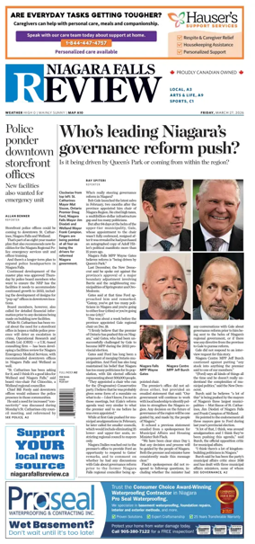 Cover of The Niagara Falls Review