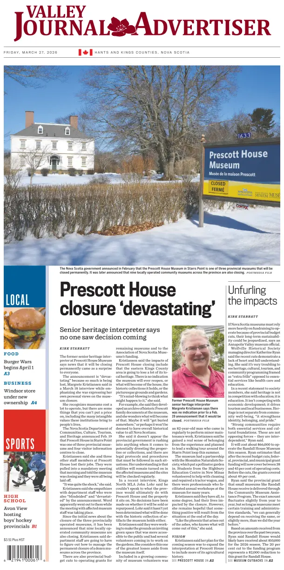 Cover of Valley Journal Advertiser