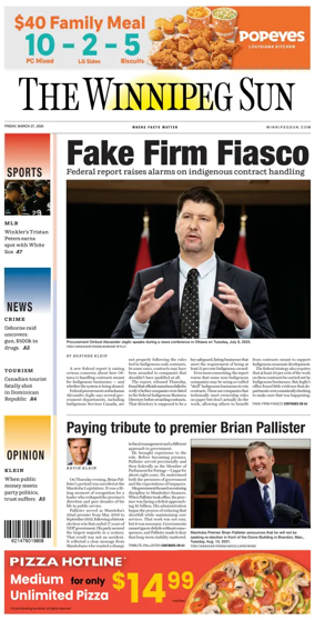 Cover of Winnipeg Sun