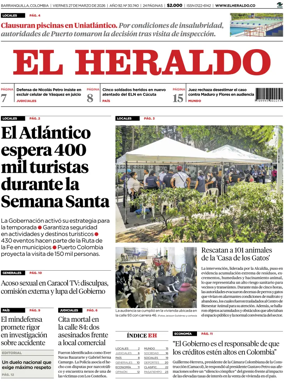 Cover of El Heraldo (Colombia)