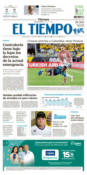 Cover of El Tiempo (Bogota)
