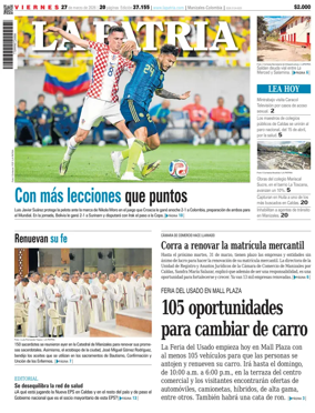 Cover of La Patria (Colombia)