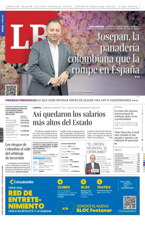 Cover of La Republica (Colombia)