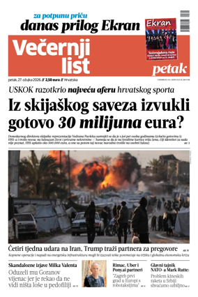 Cover of Vecernji list - Hrvatska