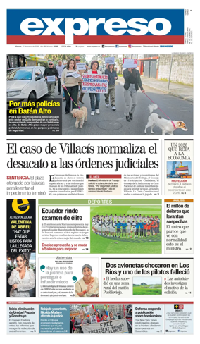 Cover of Diario Expreso