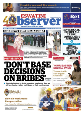 Cover of Eswatini Observer