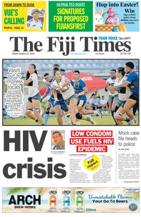 Cover of The Fiji Times