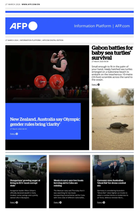 Cover of AFP English