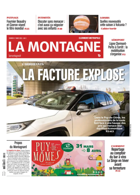 Cover of La Montagne (Clermont-Metropole)
