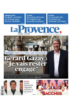 Cover of La Provence Aubagne-La Ciotat