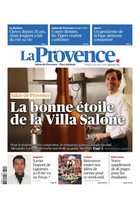 Cover of La Provence Salon-de-Provence / Pays salonais