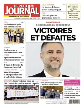 Cover of Le Petit Journal - L'hebdo local de l'Ariege