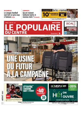 Cover of Le Populaire du Centre (Haute-Vienne)