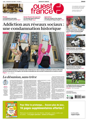 Cover of Ouest France (Dinan)