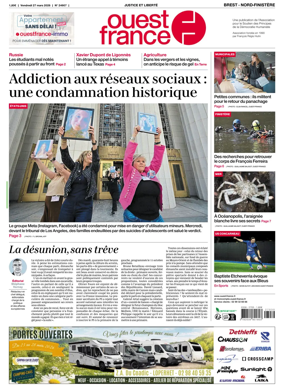 Cover of Ouest France (Nord-Finistere)