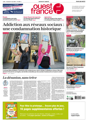 Cover of Ouest France (Pornic / Pays de Retz)