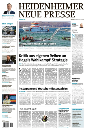 Cover of Heidenheimer Neue Presse