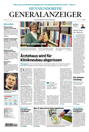 Cover of Hennigsdorfer Generalanzeiger
