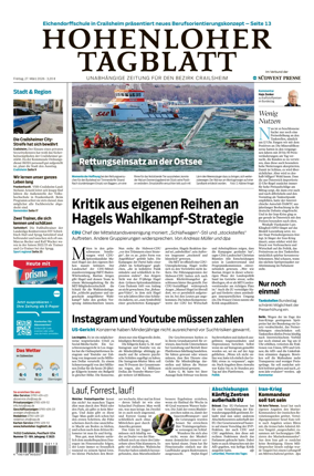 Cover of Hohenloher Tagblatt