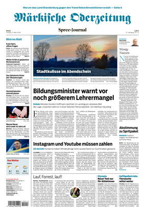Cover of Markische Oderzeitung Erkner