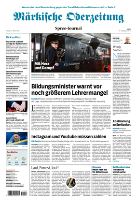 Cover of Markische Oderzeitung Spree-Journal